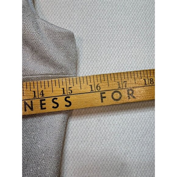 Arianna By Rachel Kaye Women's Full Length Wedding Evening Dress Size 4 Silver - Picture 7 of 10